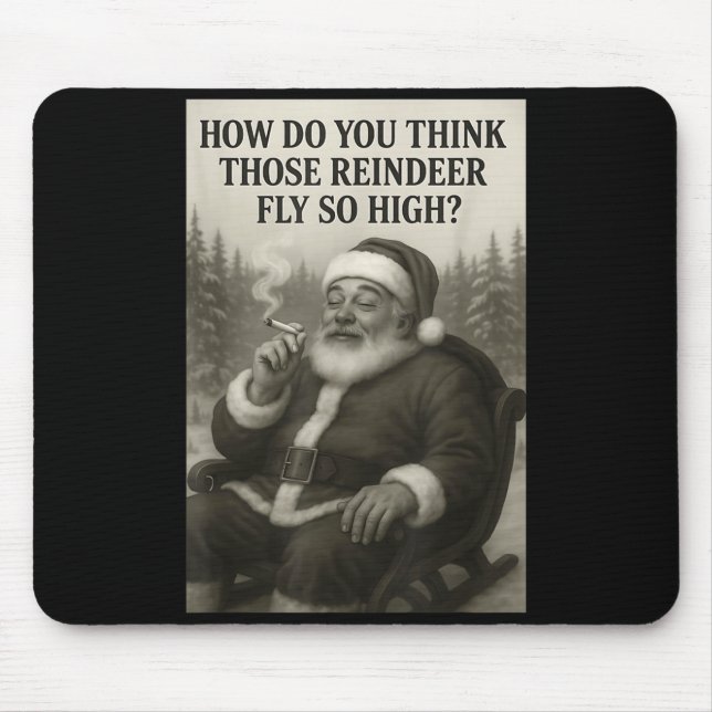 Cool Santa Claus Smoking Weed Christmas Quote  Musmatta (Framsidan)