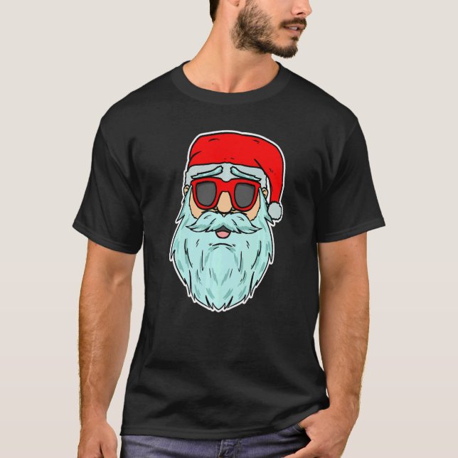 Cool Santa Claus Xmas Party Merry Christmas  1 T Shirt (Framsida)