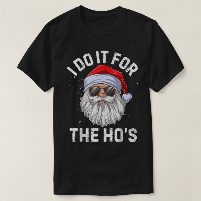 Cool Santa Funny Christmas Design T Shirt (Design framsida)