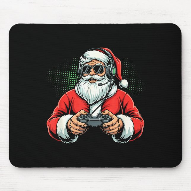 Cool Santa Playing Video Games Christmas Gamer Boy Musmatta (Framsidan)
