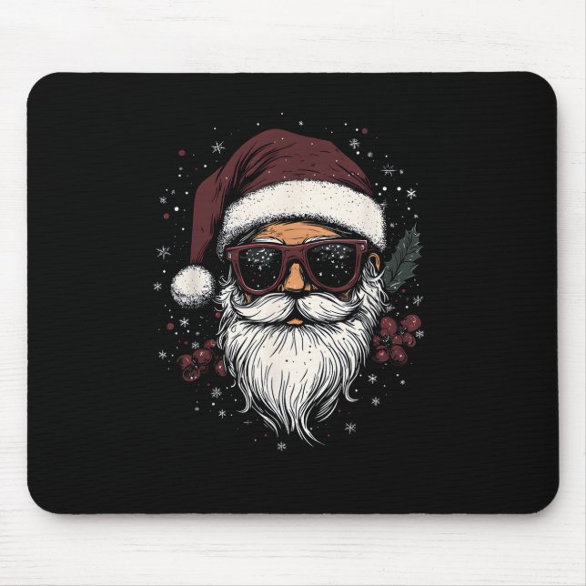 Cool Santa with Sunglasses Christmas Musmatta (Framsidan)