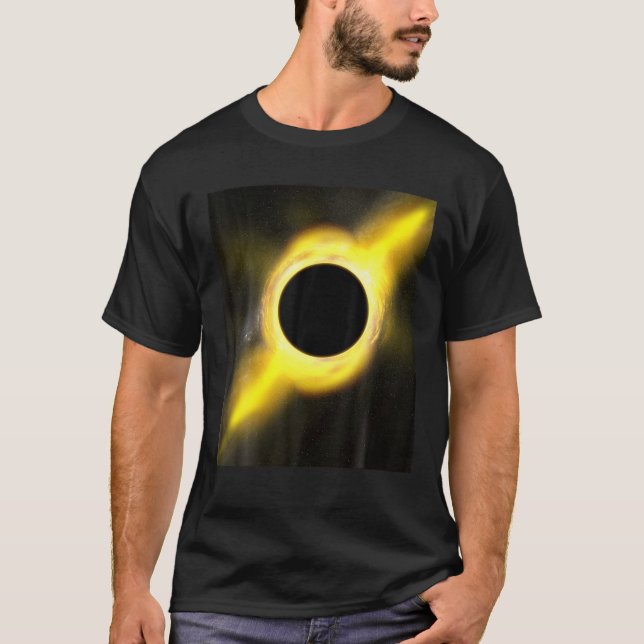 Cool Science Geek T Black Hole T Shirt (Framsida)