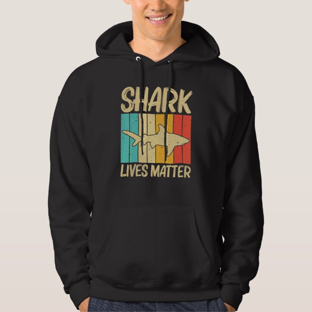 Cool Shark For Men Women Shark Ocean Animal Hoodie (Framsida)