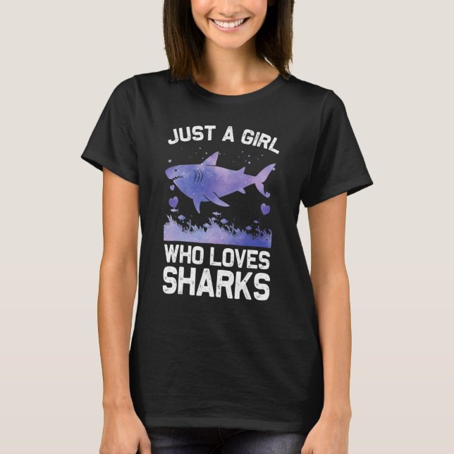 Cool Shark For Women Girls Kids Shark Whale Shark T Shirt (Framsida)