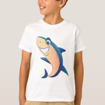 Cool Shark Splash barn T-Shirt Design för barn