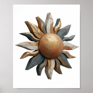 Cool Silver ABSTRAKT KONST Design v2 Poster