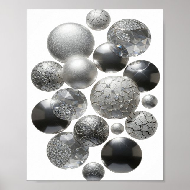 Cool Silver ÄDELSMEDSMYCKEN Poster (Framsidan)