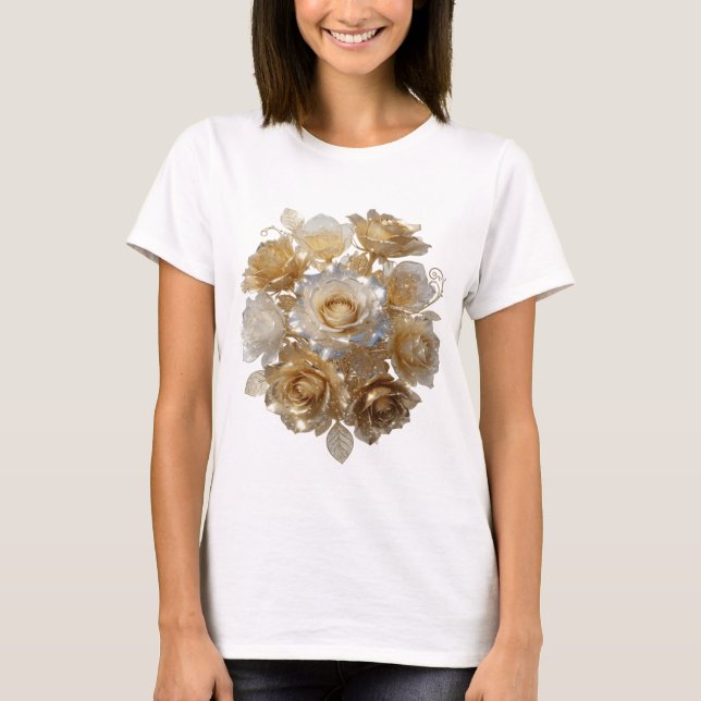 Cool Silver GULDROSA Tee (Framsida)