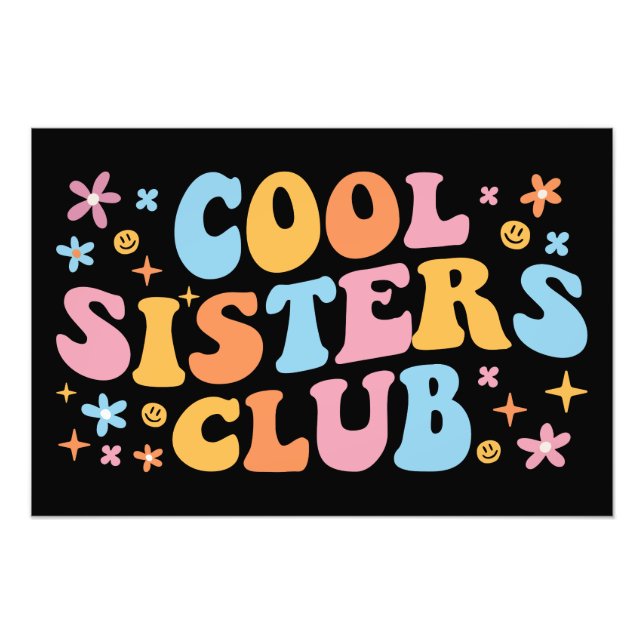 Cool Sisters Club III Fototryck (Framsidan)