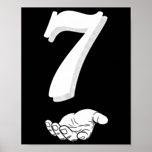 Cool Six Seven 6 7 Meme Gen Alpha Slang Kostym Ma Poster