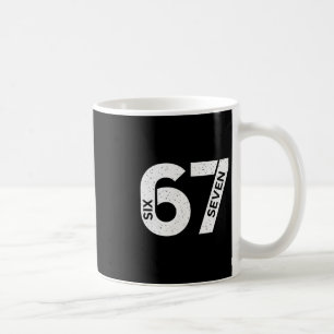 Cool Six Seven Nummer Gen Alpha Slang 6 7 Trendand Kaffemugg