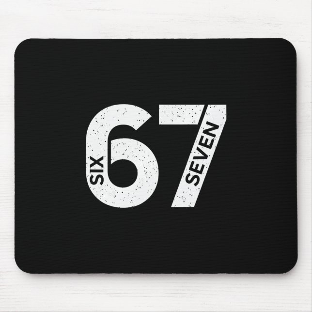 Cool Six Seven Nummer Gen Alpha Slang 6 7 Trendand Musmatta (Framsidan)