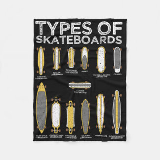 Cool Skateboard Art For Men Women Skateboarder Ska Fleecefilt