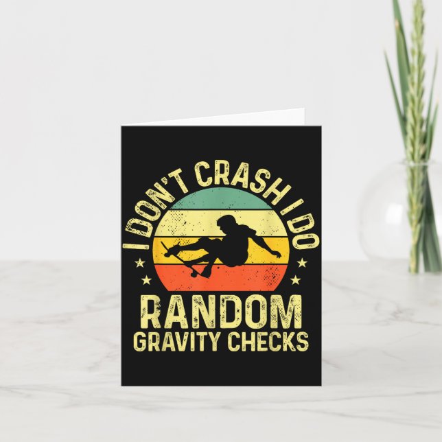 Cool Skateboard Art For Men Women Skateboarding Sk Kort (Framsida)