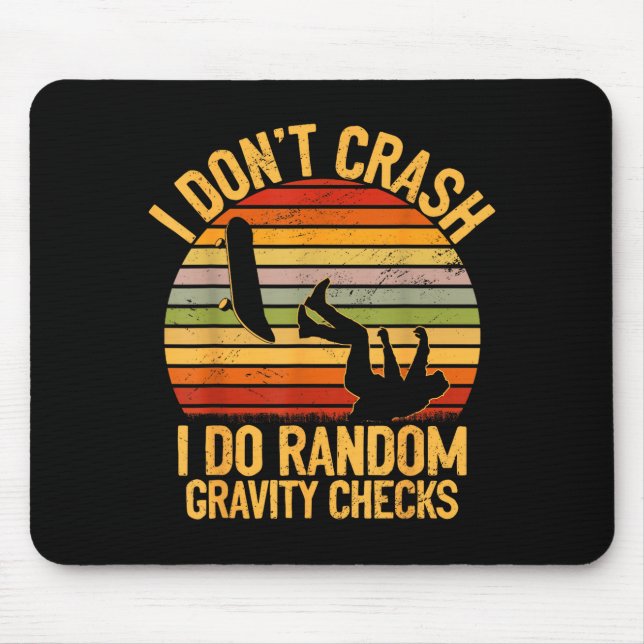 Cool Skateboarding Lover Men Women Kids Skater Ska Musmatta (Framsidan)