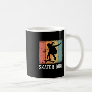 Cool Skater Art Kvinnor Flickor Skateboard Skatebo Kaffemugg