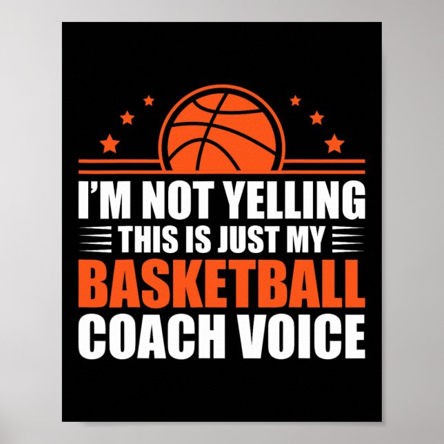 Cool Sketll Coach För Män Kvinnor Team Sketll Coac Poster (Framsidan)
