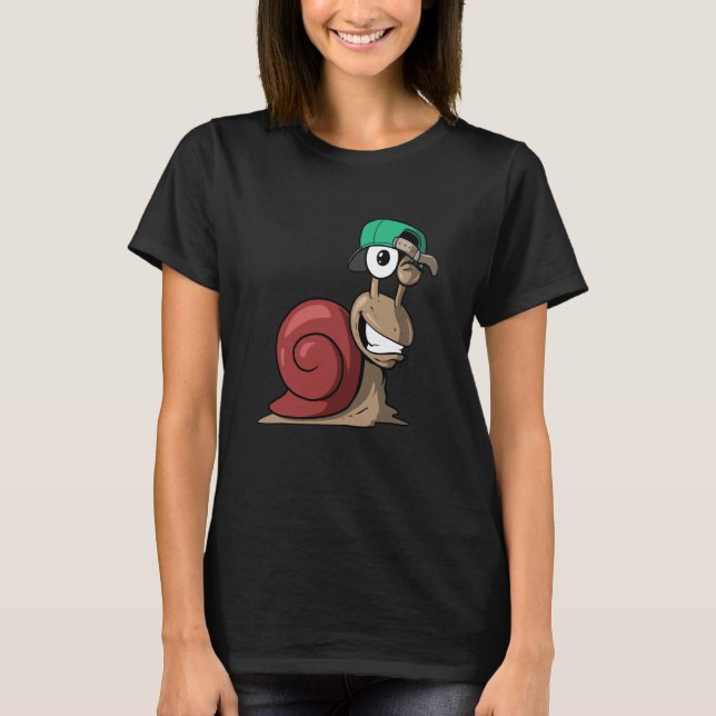 Cool Snail T Shirt (Framsida)