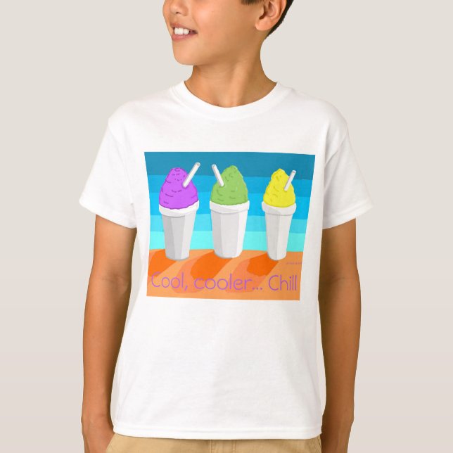 Cool snoball summer in NoLA kids  T Shirt (Framsida)