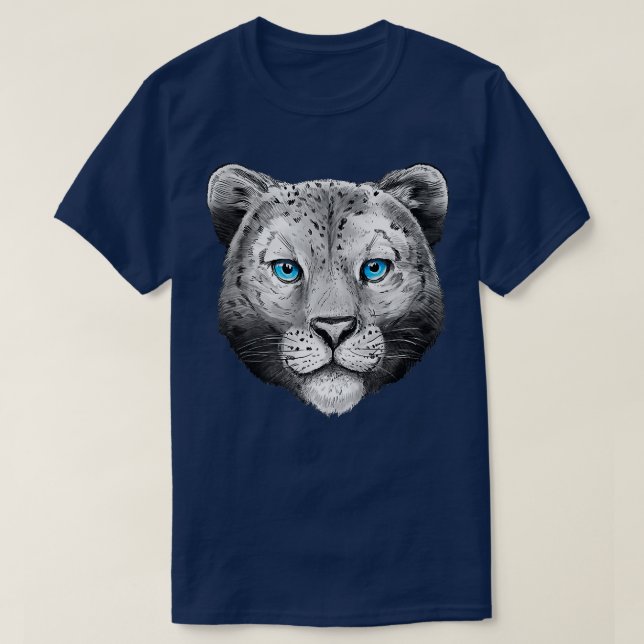 Cool Snow Leopard Leopards Predatory Cat Predator  T Shirt (Design framsida)
