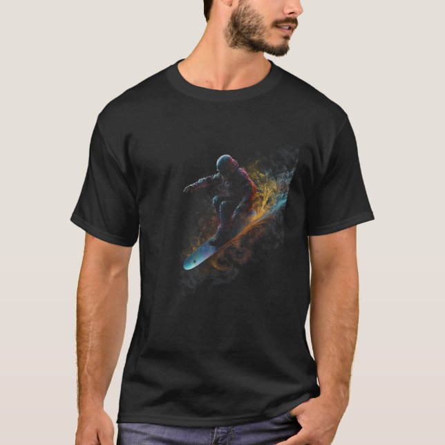 Cool Snowboard  Freestyle Snowboarding Snowboarder T Shirt (Framsida)