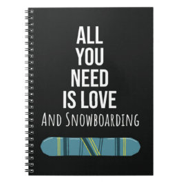 Cool Snowboarding Gifts Snowboarder Winter Sports Anteckningsbok