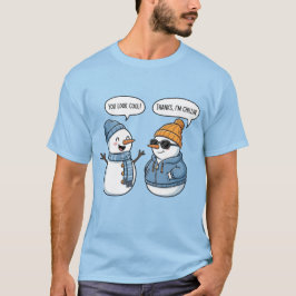 Cool Snowman Friends T Shirt