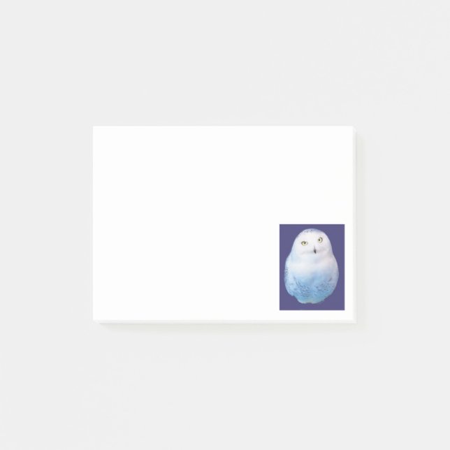 Cool Snowy Owl Post-it Block (Framsida)