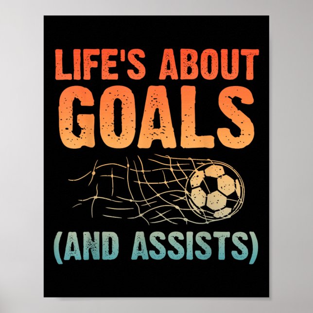 Cool Soccer Art For Men Women Soccer Lovers Soccer Poster (Framsidan)