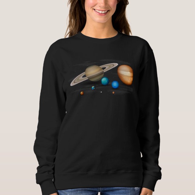 Cool Solar System for Men Women Kids T Shirt (Framsida)