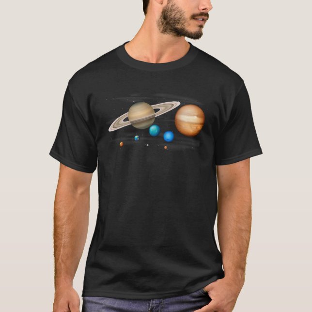 Cool Solar System for Men Women Kids T Shirt (Framsida)