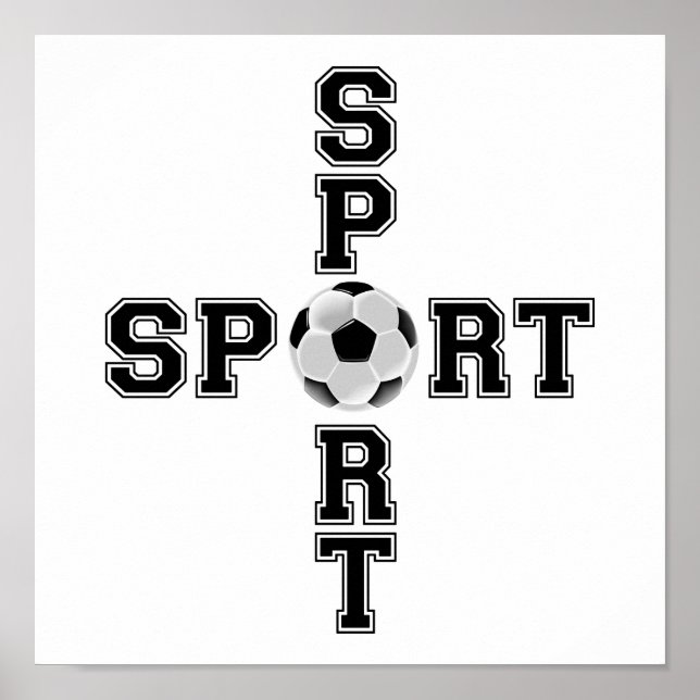 Cool Sport Soccer Cross Poster (Framsidan)