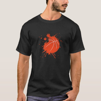 Cool Sports Lover Game Ball Team Basketball Player T Shirt