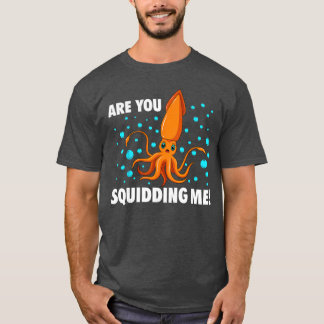 Cool Squid för män kvinnor Zoolog Bläckfisk Fisk A T Shirt