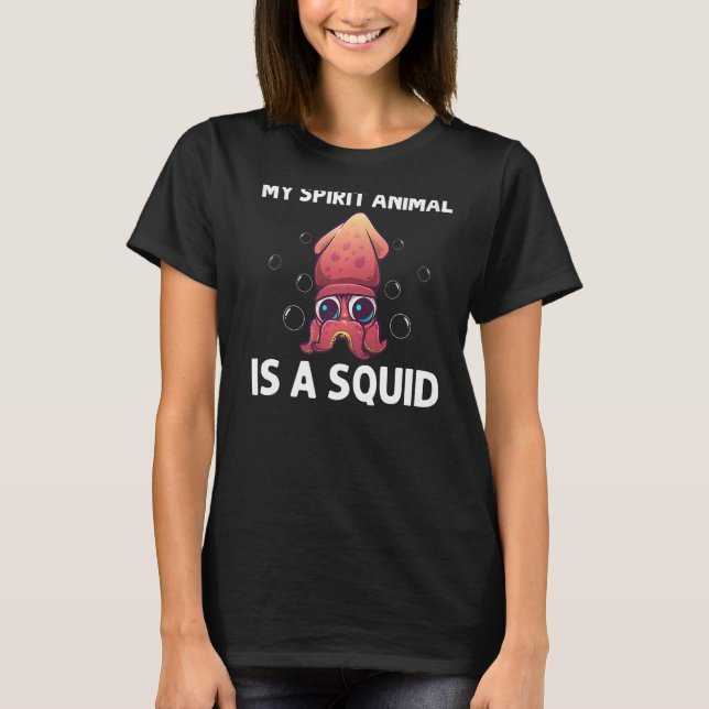 Cool Squid For Men Women Octopus Biology Sea Anima T Shirt (Framsida)