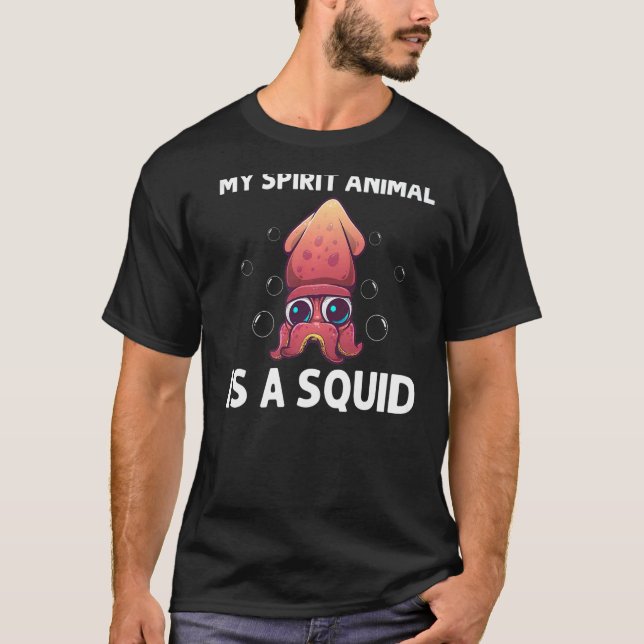 Cool Squid For Men Women Octopus Biology Sea Anima T Shirt (Framsida)