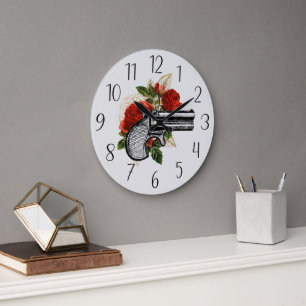 cool steampunk gun lovers stor klocka