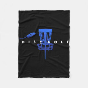 Cool stiliserad discgolf med sket och disc - Disk Fleecefilt