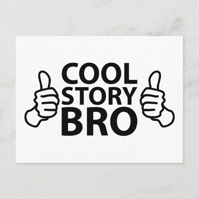 Cool Story Bro Internet Meme Vykort (Framsida)