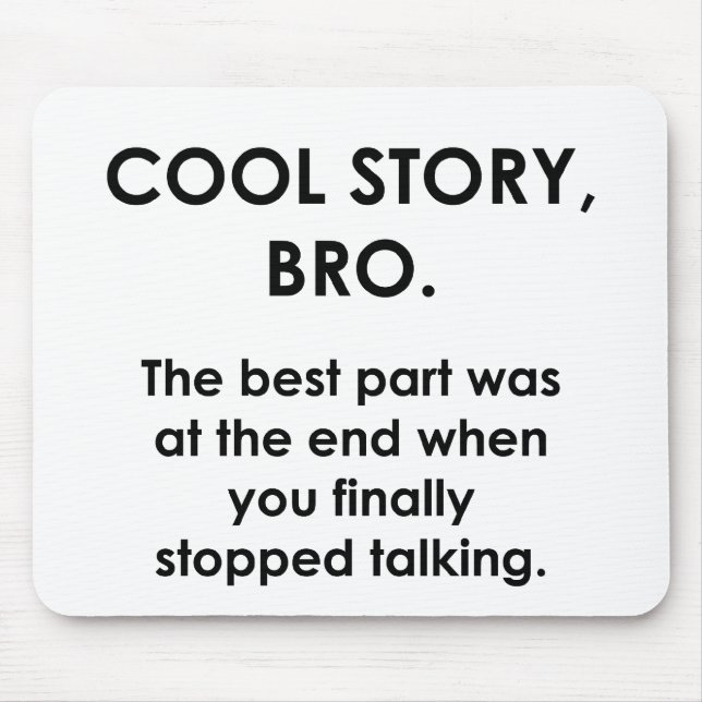 Cool Story, Bro Musmatta (Framsidan)