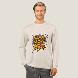 Cool Story Bro Retro Serietypografi Design T Shirt