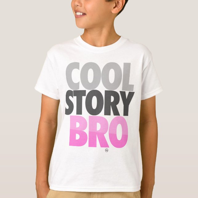 Cool Story Bro (Rosa) T-shirt (Framsida)