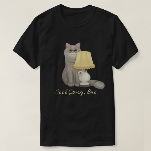 Cool story brocat T-Shirt (Design framsida)