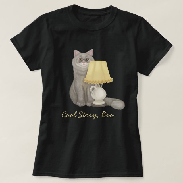Cool story brocat T-Shirt (Design framsida)