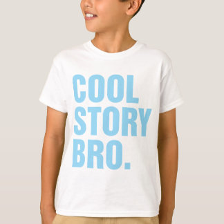 cool story, ljusblå t shirt