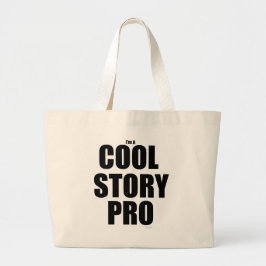 Cool Story Pro Roligt Författarliv Slogan Jumbo Tygkasse