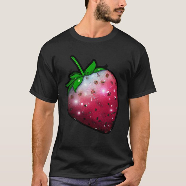 Cool strawberry fruit art strawberry  farmer 2 t shirt (Framsida)