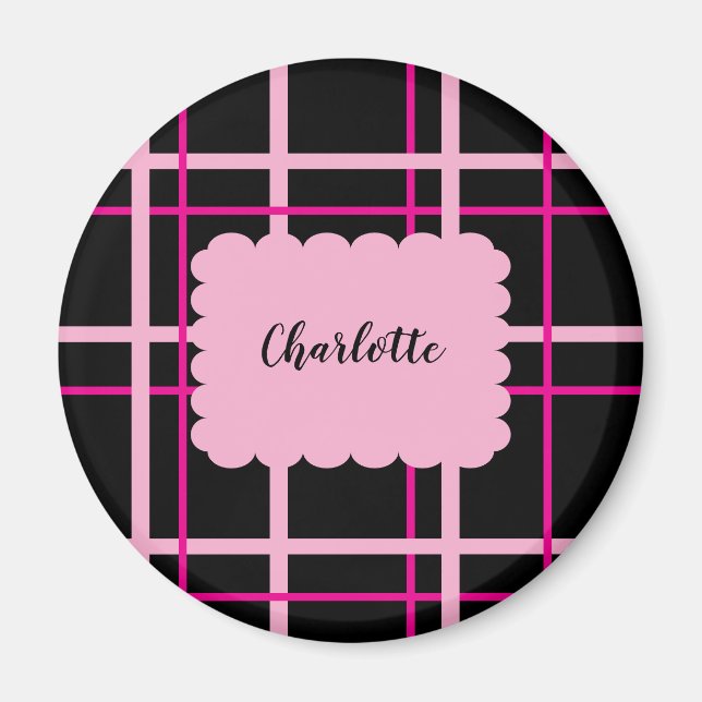 Cool Striped Pattern Magnet (Framsidan)