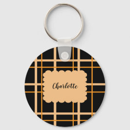 Cool Striped Pattern Nyckelring