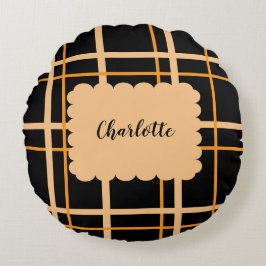 Cool Striped Pattern Rund Kudde